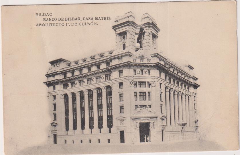 Bilbao. Banco de Bilbao, Casa Matriz. arquitecto P. de Guimón. Hauser y Menet