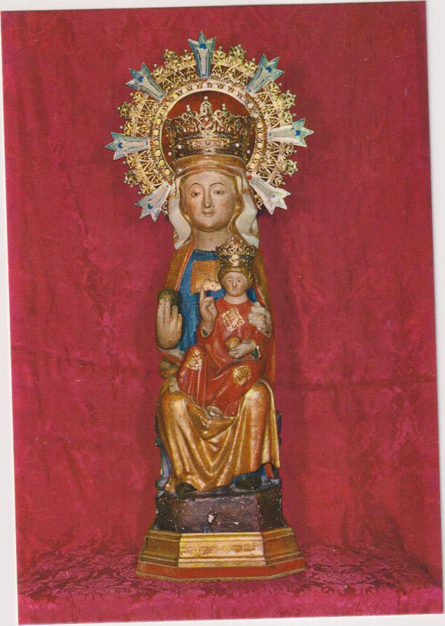 Postal. Imagen de Santa María de Angosto. Patrona de Valdegovia (Álava) Años 60-70